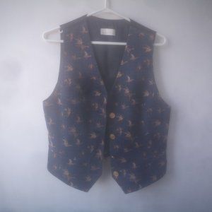 Very pretty Canadian Geese Pattern Ladies Vest by Positive - US M